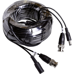m-e modern-electronics 55322 kamera, video, napájecí propojovací kabel  18.5 m černá