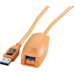 Tether Tools USB kabel USB-A zástrčka, USB-B zásuvka 5.00 m oranžová CU3017