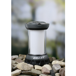 Coast 20374 EAL12 LED kempingová lucerna  168 lm na baterii 312 g černá, stříbrná