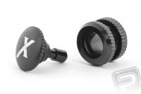 Tankovací ventil (X logo), černý
