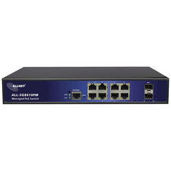 Allnet A193997 ALL-SG8610PM síťový switch 8 + 2 porty 10 / 100 / 1000 MBit/s funkce PoE