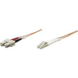 Intellinet 470391 optické vlákno optické vlákno kabel [1x zástrčka LC - 1x zástrčka SC] 50/125 µ Multimode OM2 5.00 m