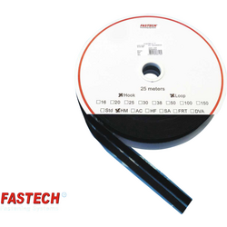 FASTECH® T0401099990325 pásek se suchým zipem zalepení hotmelt  háčková a flaušová část (d x š) 25000 mm x 10 mm černá 1 pár