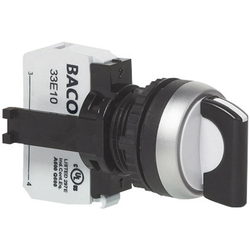 BACO  BAL21KE03B  L21KE03B  tlačítko volby  plastový přední prstenec, pochromované provedení    černá  1 x 90 °    1 ks