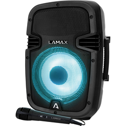 Lamax PartyBoomBox300 karaoke vybavení voděodolné, ambient light, s akumulátorem, včetně mikrofonu, vč. dálkového ovládání