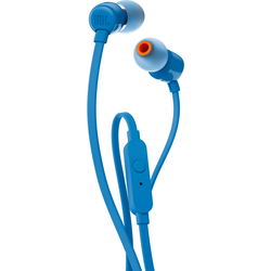 JBL Harman T110 špuntová sluchátka kabelová modrá headset