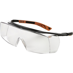 Univet 5X7 5X7-01-00 převlečné brýle vč. ochrany proti zamlžení, vč. ochrany před UV zářením černá, oranžová DIN EN 166