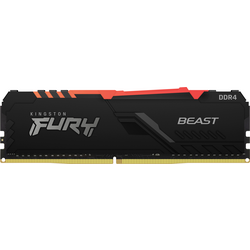 Kingston FURY Beast RGB Modul RAM pro PC DDR4 16 GB 1 x 16 GB  3733 MHz 288pin DIMM CL19 KF437C19BB1A/16