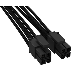 BeQuiet PC, napájecí kabel [1x ATX zástrčka 8pólová (4+4) - 1x ATX zástrčka 8pólová (4+4)] 0.45 m černá
