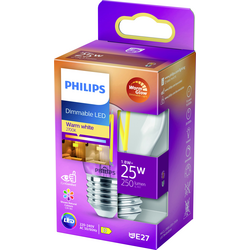 Philips Lighting 871951432419000 LED Energetická třída (EEK2021) D (A - G) E27 kapkový tvar 2.5 W = 25 W teplá bílá (Ø x d) 45 mm x 78 mm  1 ks