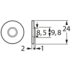 FTCAP I8-10+I8 1004616/50212 Izolační deska (Ø) 25 mm 1 ks