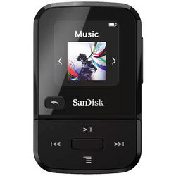 SanDisk Clip Sport Go MP3 přehrávač 32 GB černá upevňovací klip, FM rádio