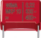 Fóliový kondenzátor MKP Wima MKP10, 37,5 mm, 4,7 µF, 400 V, 10 %, 41,5 x 20 x 39,5 mm