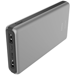 Hama ALU15HD powerbanka 15000 mAh Li-Pol USB-A, USB-C® stříbrná