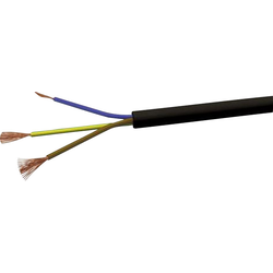 VOKA Kabelwerk H05VVF3X075 vícežílový kabel H03VV-F 3 x 0.75 mm² černá 100 m