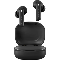 Lamax Clips1 In Ear Headset Bluetooth® stereo černá Indikátor nabití, headset, Nabíjecí pouzdro, regulace hlasitosti, monofonní, odolné vůči potu, dotykové