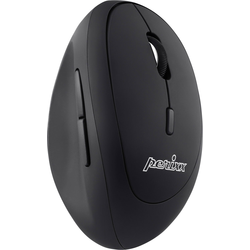 Perixx Perimice-719 Bezdrátová ergonomická myš bezdrátový optická černá 6 tlačítko 1600 dpi ergonomická