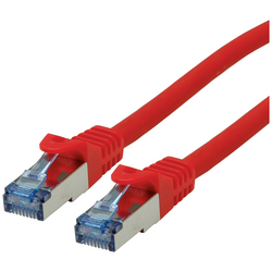 Roline 21.15.2818 RJ45 síťové kabely, propojovací kabely CAT 6A S/FTP 15.00 m červená  1 ks