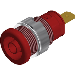 SKS Hirschmann SEB 2610 F4,8 bezpečnostní laboratorní zásuvka zásuvka, vestavná vertikální Ø pin: 4 mm červená 1 ks