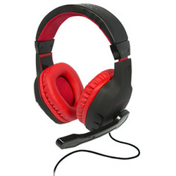 Konix DRAKKAR SKALD Gaming Sluchátka Over Ear kabelová stereo černá, červená