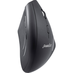 Perixx Perimice-608 Bezdrátová ergonomická myš bezdrátový optická černá 6 tlačítko 1600 dpi ergonomická, integrovaný scrollpad