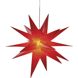 HGD CAS5161 LED vánoční hvězda teplá bílá LED červená časoměřič