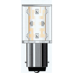 Oshino indikační LED BA15d  zelená 24 V/AC, 24 V/DC   6500 mlm