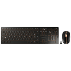 CHERRY JD-9100FR-2 bezdrátový, bezdrátový Sada klávesnice a myše  AZERTY černá