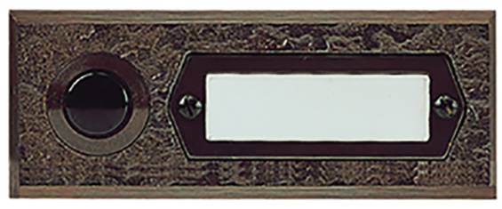 Grothe 55511 tlačítka zvonku se jmenovkou bronzová