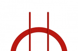 Kabel PVC 0.055mm2 10m (červený) KAVAN