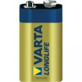 Alkalická baterie Varta Longlife, 9 V, 25,5 mm, 1 ks