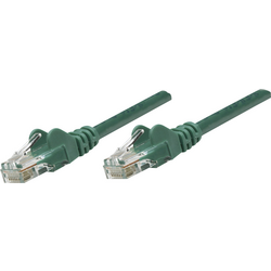 Intellinet 730457 RJ45 síťové kabely, propojovací kabely CAT 6 U/UTP 20.00 m zelená  1 ks