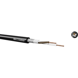 Kabeltronik 48M205009-1 mikrofonový kabel 2 x 0.50 mm² černá metrové zboží