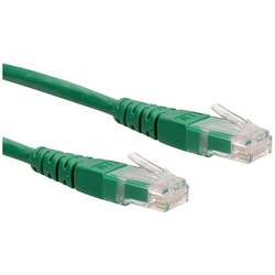 Roline 21.15.1553 RJ45 síťové kabely, propojovací kabely CAT 6 U/UTP 3.00 m zelená  1 ks