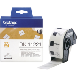 Brother DK-11221 etikety v roli 23 x 23 mm papír bílá 1000 ks permanentní  DK11221 univerzální etikety