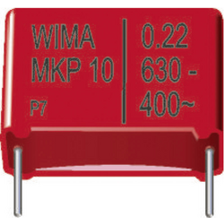 Wima MKP1J032205F00KSSD 1 ks fóliový kondenzátor MKP radiální 0.22 µF 630 V/DC 10 % 22.5 mm (d x š x v) 26.5 x 8.5 x 18.5 mm