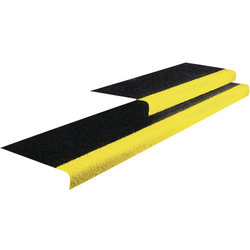 COBA Europe GRP010704S Podlahová krytina COBAGRIP® Stair Tread černá, žlutá 1 m x 345 mm x 5 mm  1 ks