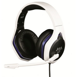 Konix HYPERION HEADSET PS5 Gaming Sluchátka On Ear kabelová stereo černá/bílá  regulace hlasitosti