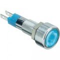 LED signálka s IP67, 24 V, 250 mcd, modrá