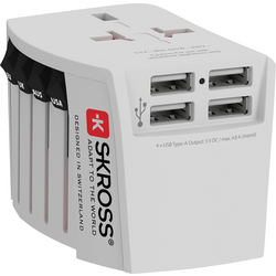 Skross 1302961 cestovní adaptér  MUV USB (4xA)