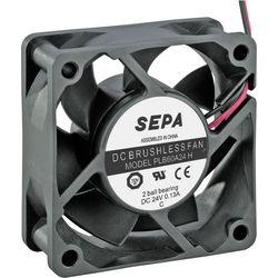 SEPA PLB60A24SE16A axiální ventilátor 24 V/DC 36.7 m³/h (d x š x v) 60 x 60 x 25 mm