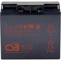 CSB Battery GP 12170 Standby USV GP12170I1 olověný akumulátor 12 V 17 Ah olověný se skelným rounem (š x v x h) 181 x 167 x 76 mm šroubované M5 bezúdržbové, nepatrné vybíjení