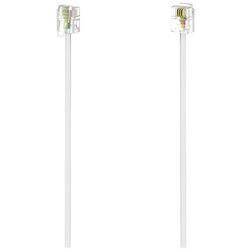 Hama telefonní kabel [1x RJ11 zástrčka 6p4c - 1x RJ11 zástrčka 6p4c] 15 m bílá