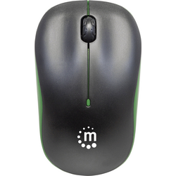 Manhattan Success Bezdrátová myš bezdrátový optická černá, zelená 3 tlačítko 1000 dpi