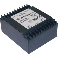 Weiss Elektrotechnik 83/286 transformátor do DPS 2 x 115 V 2 x 15 V/AC 24 VA 800 mA