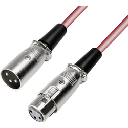 Paccs  XLR propojovací kabel [1x XLR zásuvka - 1x XLR zástrčka] 4.00 m červená