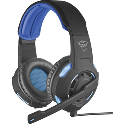 Trust GXT 350 Radius Gaming Sluchátka Over Ear kabelová 7.1 Surround černá  Vypnutí zvuku mikrofonu