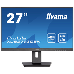 Iiyama PROLITE XUB2792QSN-B5 LED monitor 68.6 cm (27 palec) Energetická třída (EEK2021) E (A - G) 2560 x 1440 Pixel WQHD 4 ms HDMI™, DisplayPort, USB-C®, USB, RJ45  IPS LED