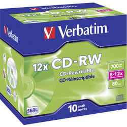 Verbatim 43148 CD-RW 700 MB 10 ks Jewelcase přepisovatelné