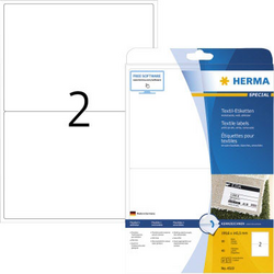Herma 4519 etikety (A4) 199.6 x 143.5 mm acetátové hedvábí bílá 40 ks přemístitelné jmenovky